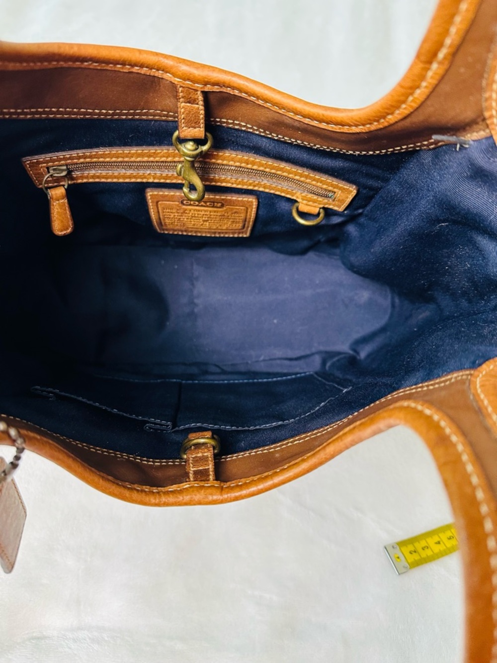 Vintage Coach Ergo Denim Patchwork Hobo Style Bag - Picture 10 of 11